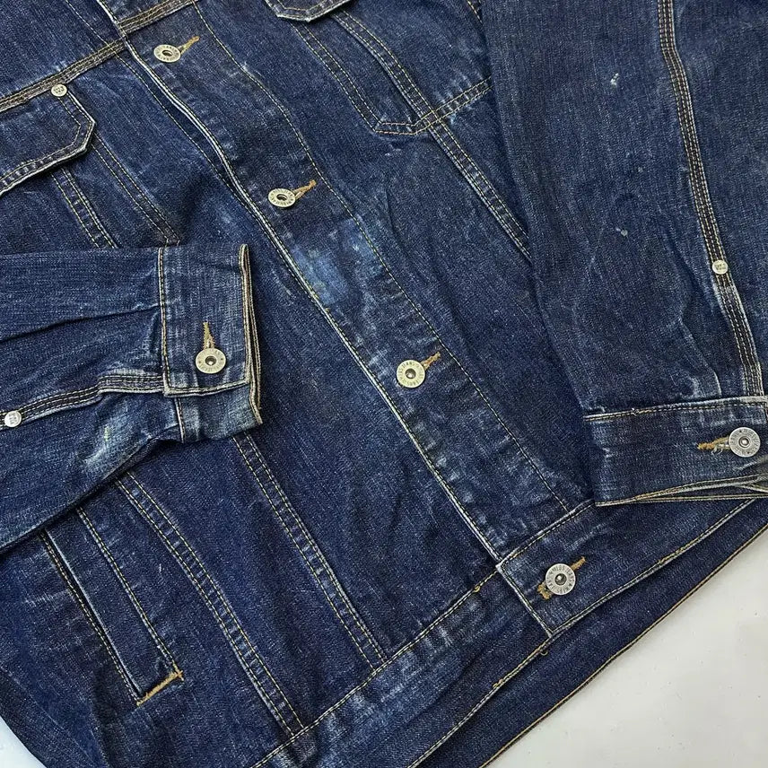 [BUNJANG] Webs Old School Hip-Hop Denim Jacket / 웹스 올드스쿨 힙합 데님 자켓