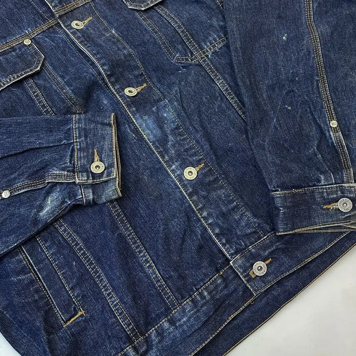 [BUNJANG] Webs Old School Hip-Hop Denim Jacket / 웹스 올드스쿨 힙합 데님 자켓