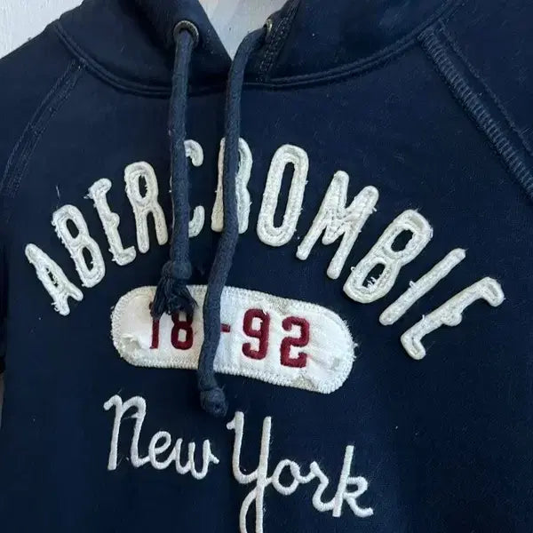 [BUNJANG] Abercrombie Grunge Hoodie Navy Women&