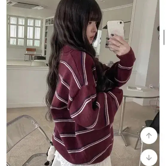 [BUNJANG] Hirit Polapo Stripe Knit / 히릿 폴라포 스트라이프 니트