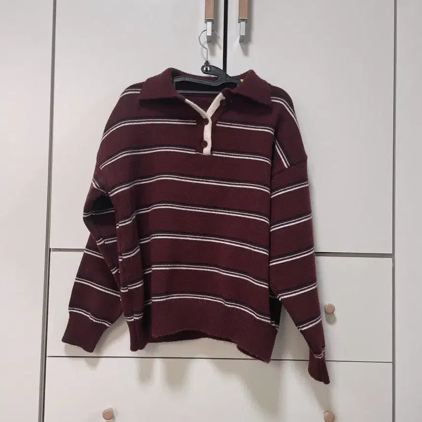 [BUNJANG] Hirit Polapo Stripe Knit / 히릿 폴라포 스트라이프 니트