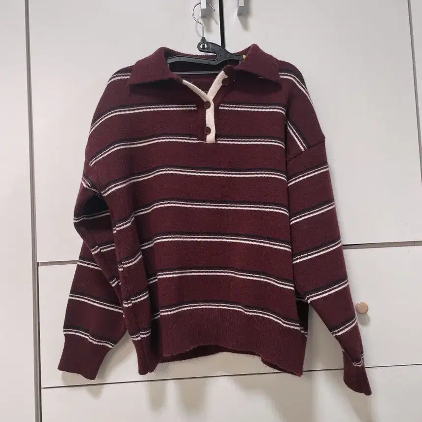 [BUNJANG] Hirit Polapo Stripe Knit / 히릿 폴라포 스트라이프 니트