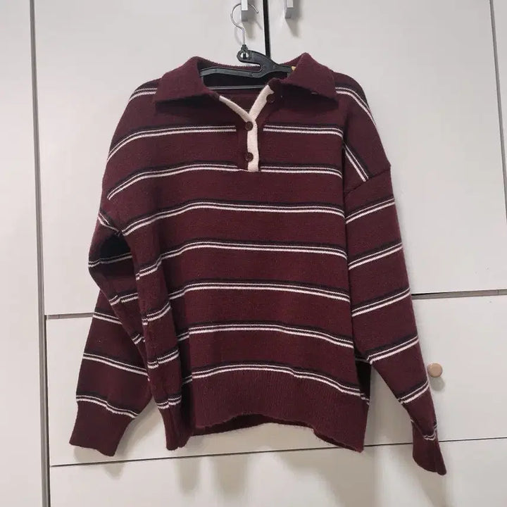 [BUNJANG] Hirit Polapo Stripe Knit / 히릿 폴라포 스트라이프 니트