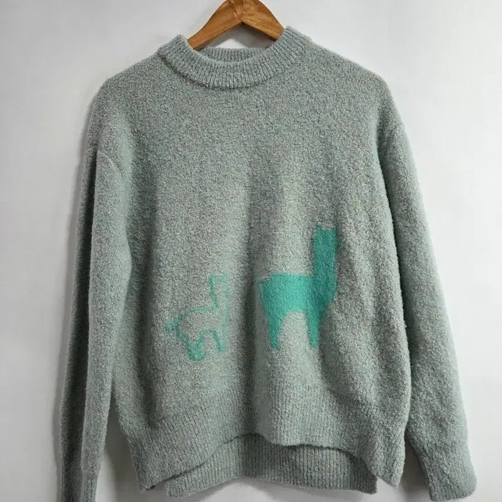 [BUNJANG] DeWL Round Neck Knit Sweater Mint / 듀엘 라운드넥 니트 민트 F