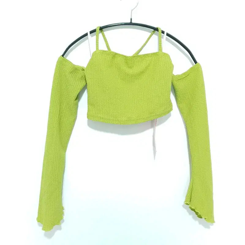 [BUNJANG] Off-Shoulder Crop Top XS / 크롭 오프숄더 XS_S0407