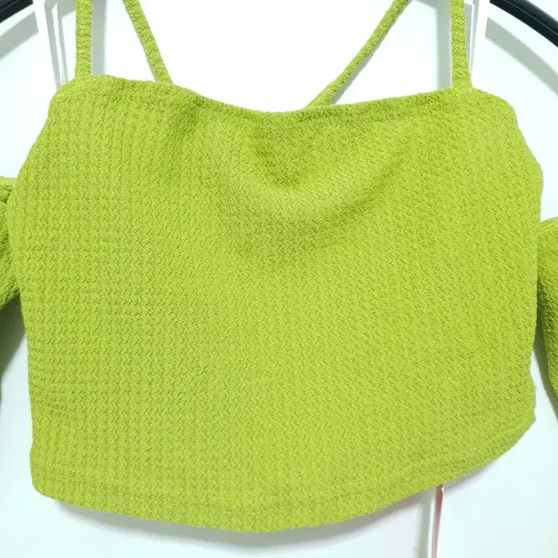 [BUNJANG] Off-Shoulder Crop Top XS / 크롭 오프숄더 XS_S0407