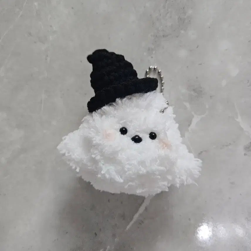 [BUNJANG] Handmade Halloween Witch Bird Plushie Bag Charm / 핸드메이드 할로윈 마녀 뱁새 오목눈이 모루인형 완제품 가방 키링