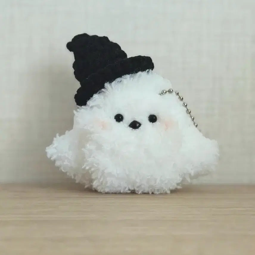 [BUNJANG] Handmade Halloween Witch Bird Plushie Bag Charm / 핸드메이드 할로윈 마녀 뱁새 오목눈이 모루인형 완제품 가방 키링