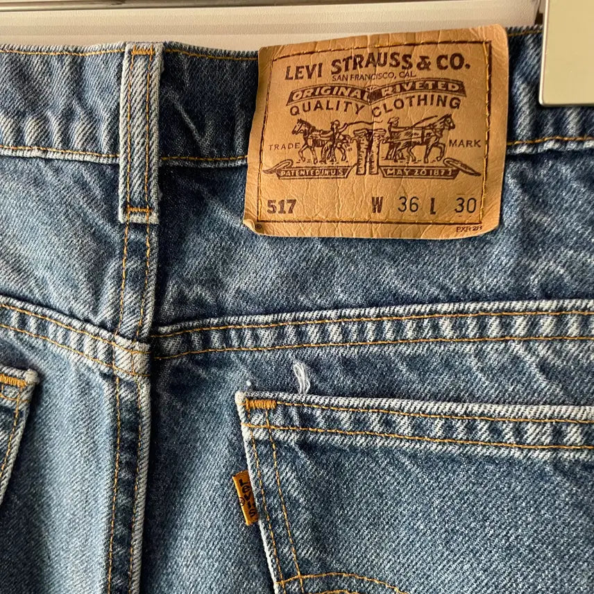 [SOLD OUT] 90s 리바이스 517 오렌지탭 부츠컷 데님팬츠