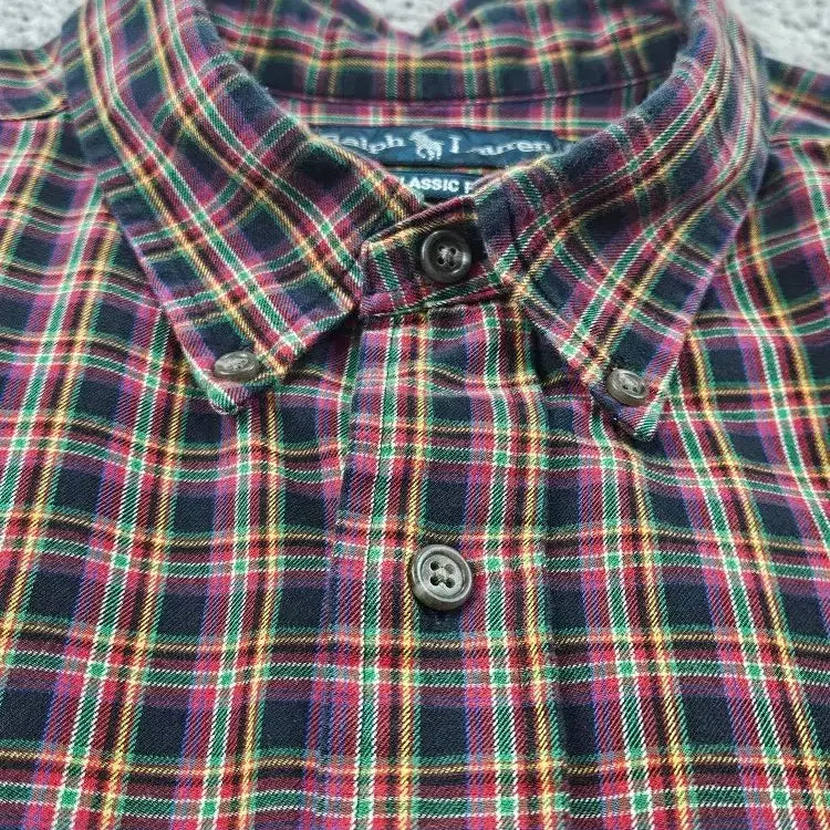 [SOLD OUT] 폴로랄프로렌 크롭 커스텀 체크 셔츠 ( XL ) / 11515