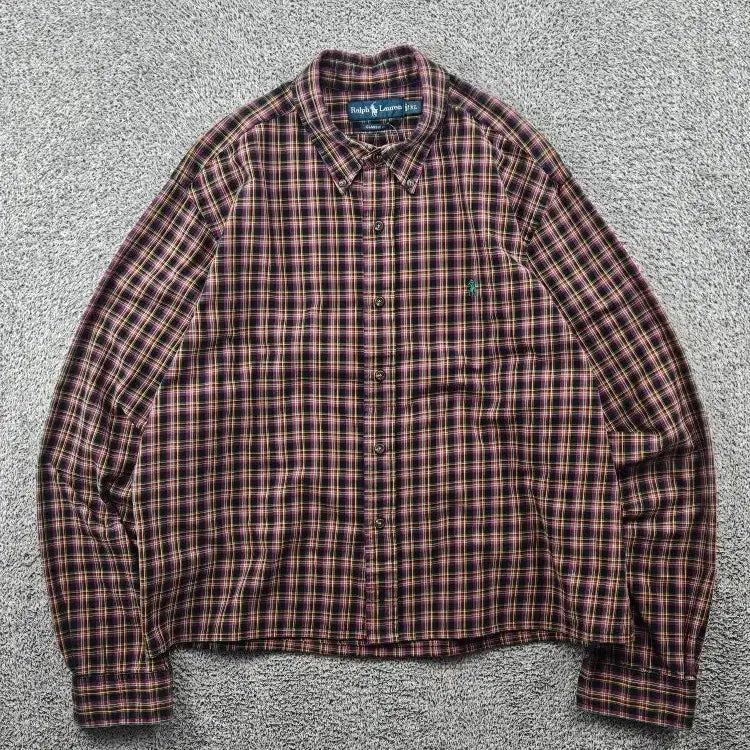 [SOLD OUT] 폴로랄프로렌 크롭 커스텀 체크 셔츠 ( XL ) / 11515