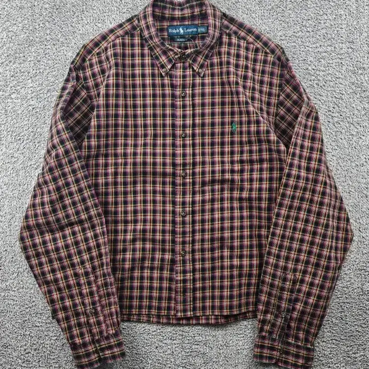 [SOLD OUT] 폴로랄프로렌 크롭 커스텀 체크 셔츠 ( XL ) / 11515