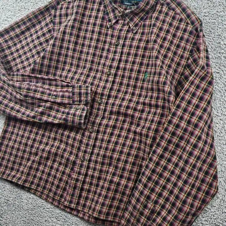 [SOLD OUT] 폴로랄프로렌 크롭 커스텀 체크 셔츠 ( XL ) / 11515