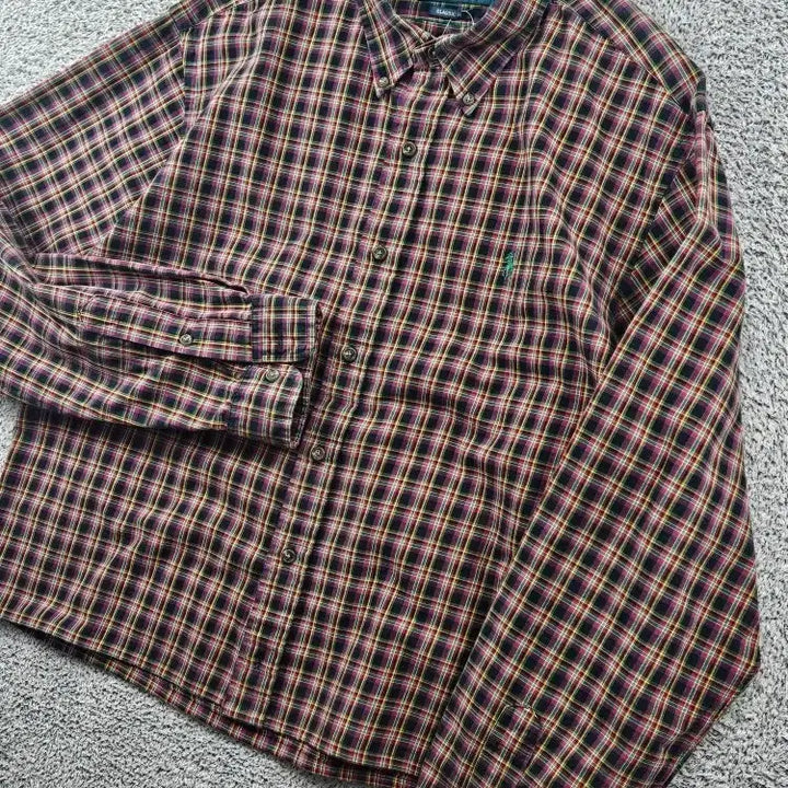 [SOLD OUT] 폴로랄프로렌 크롭 커스텀 체크 셔츠 ( XL ) / 11515