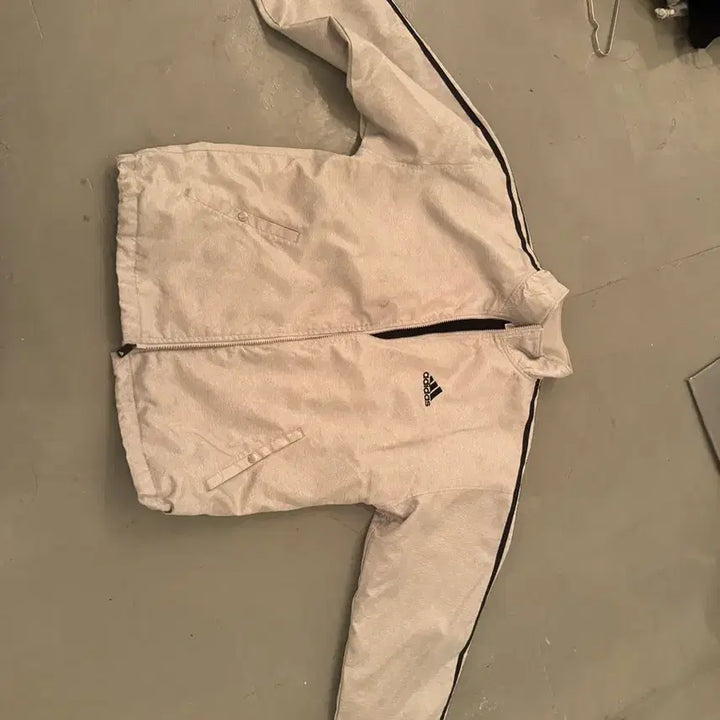 [BUNJANG] Adidas Silver Gray Jersey Jacket / 실버 그레이 아디다스 져지 자켓