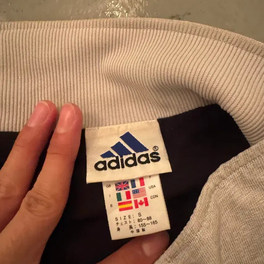 [BUNJANG] Adidas Silver Gray Jersey Jacket / 실버 그레이 아디다스 져지 자켓