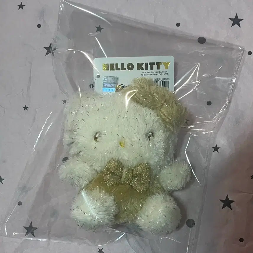 [BUNJANG] Sanrio Hello Kitty Gold Kitty Keyring Doll / 헬로키티 골드 키티 키링 인형 산리오