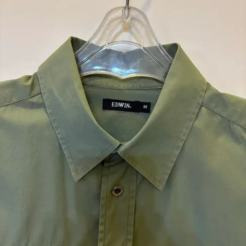 [BUNJANG] Edwin Khaki Shirt 95 / 에드윈 카키색 셔츠 95