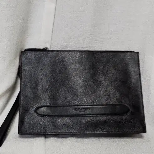 [BUNJANG] Coach Black Leather Clutch / 남성코치 블랙 가죽 클러치