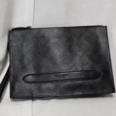 [BUNJANG] Coach Black Leather Clutch / 남성코치 블랙 가죽 클러치