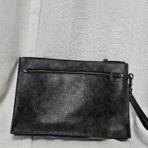 [BUNJANG] Coach Black Leather Clutch / 남성코치 블랙 가죽 클러치