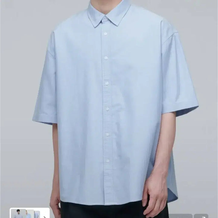 [BUNJANG] Musinsa Standard Oversized Oxford Short Sleeve Shirt L Sky Blue / 미착용) 무신사스탠다드 오버사이즈 옥스퍼드반팔셔츠 L