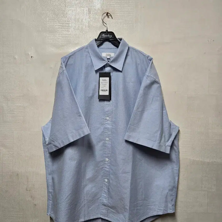 [BUNJANG] Musinsa Standard Oversized Oxford Short Sleeve Shirt L Sky Blue / 미착용) 무신사스탠다드 오버사이즈 옥스퍼드반팔셔츠 L
