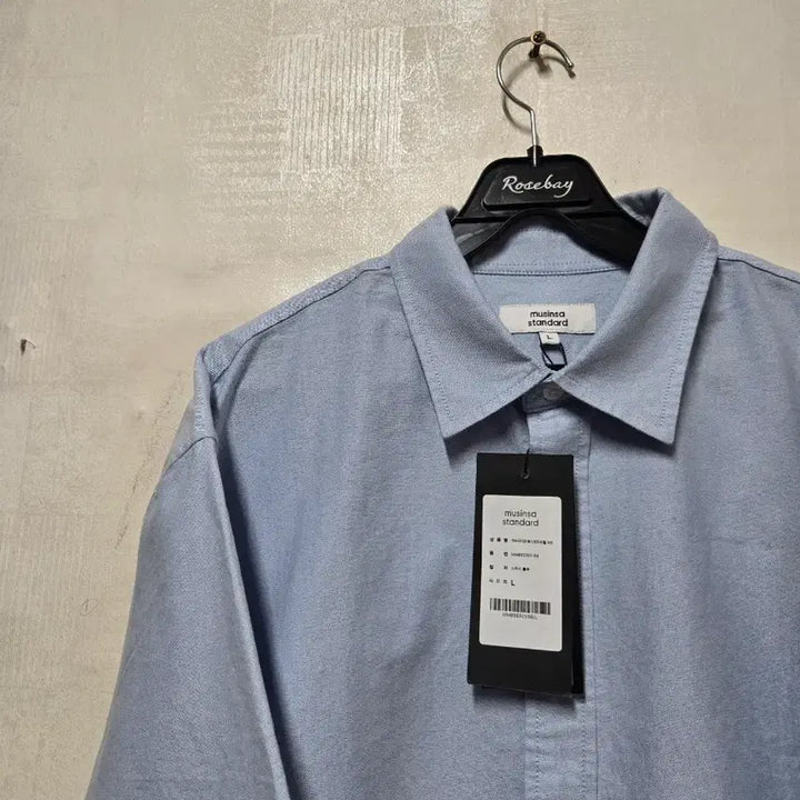 [BUNJANG] Musinsa Standard Oversized Oxford Short Sleeve Shirt L Sky Blue / 미착용) 무신사스탠다드 오버사이즈 옥스퍼드반팔셔츠 L