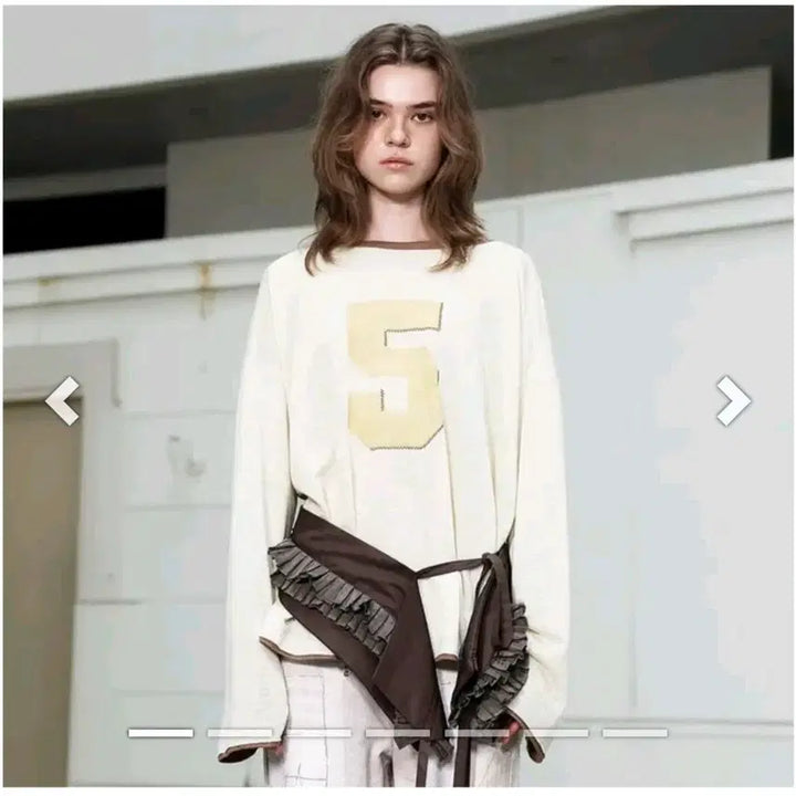 [BUNJANG] Openyyy No.5 Oversized Linen T-shirt / 오픈와이와이 NO.5 오버사이즈 린넨티