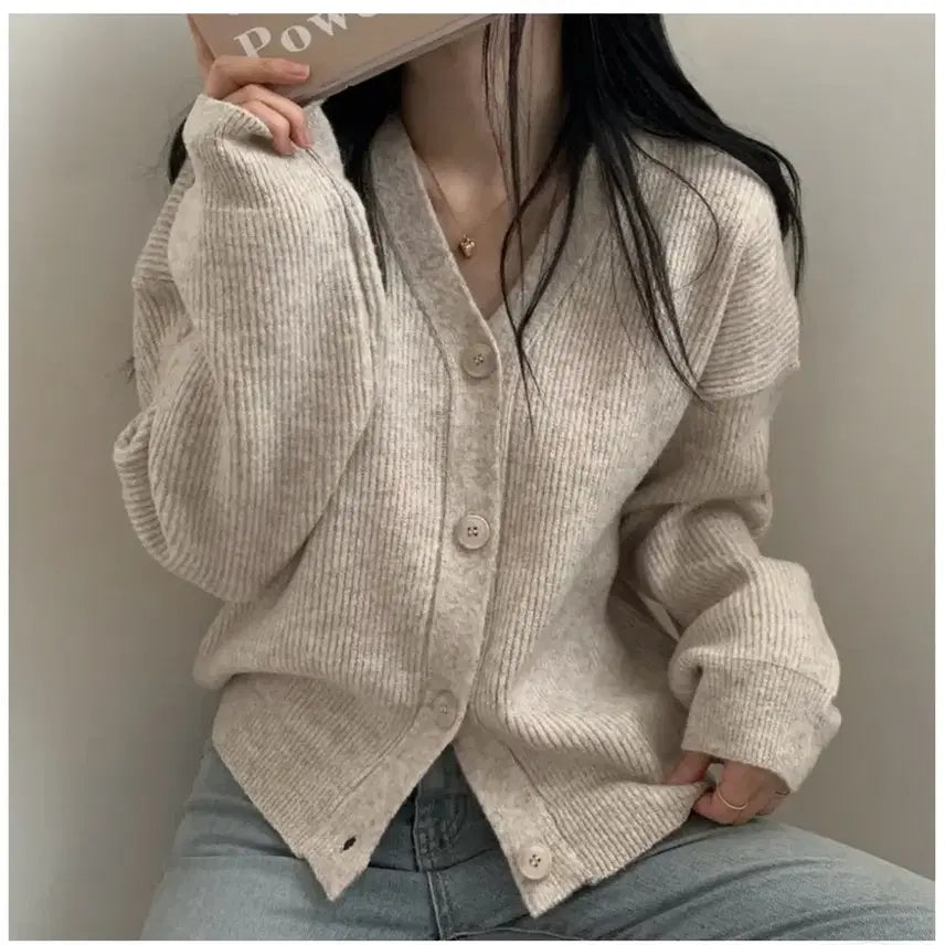 [BUNJANG] Oatmeal Cardigan / 오트밀 가디건 만원