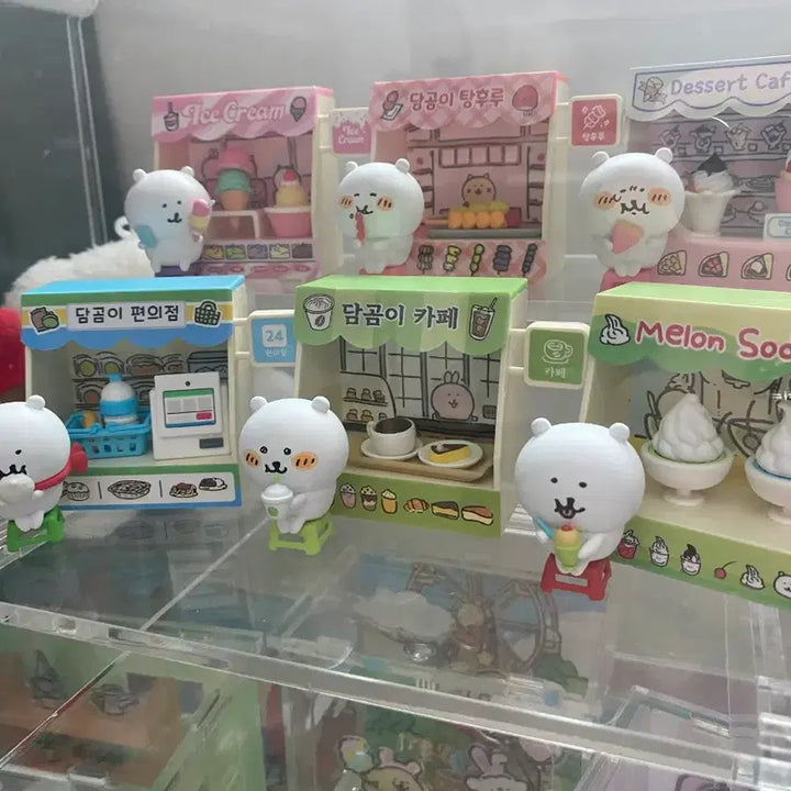 [BUNJANG] Nongdamgom Damgom Diorama Figure Set / 농담곰 담곰이 디오라마 피규어 6종 세트