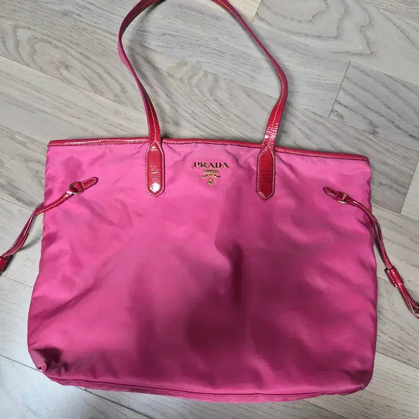 [BUNJANG] Prada Pink Tote Bag / 프라다 핑크색 토트백