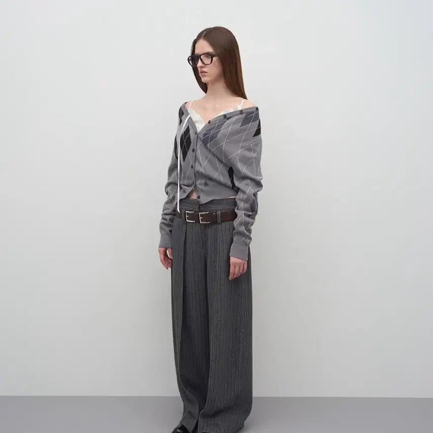 [BUNJANG] LCDC TM Argyle Check Cardigan / LCDC티엠 아가일 체크 가디건