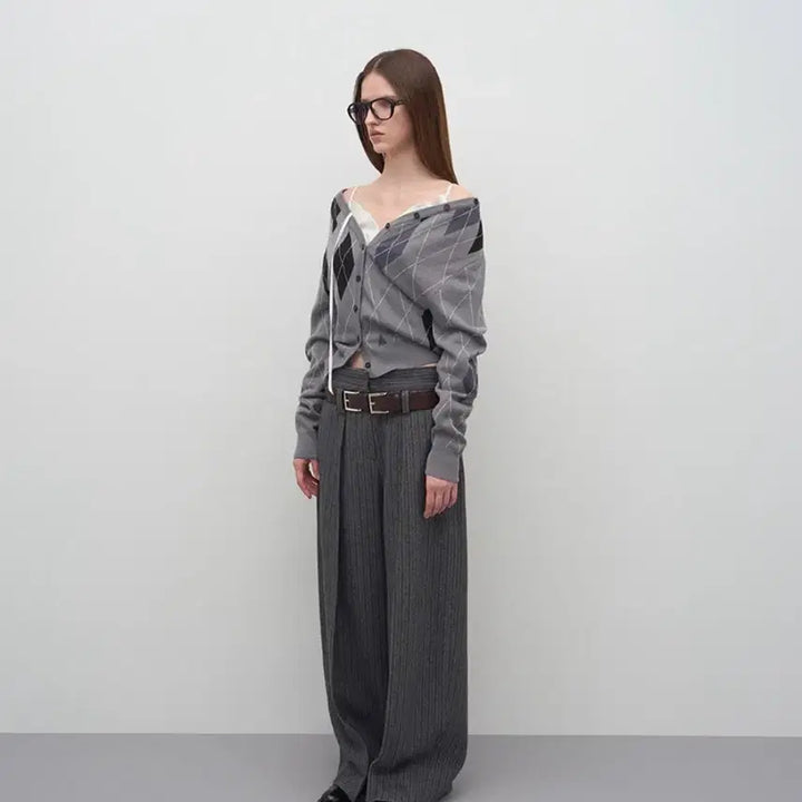 [BUNJANG] LCDC TM Argyle Check Cardigan / LCDC티엠 아가일 체크 가디건