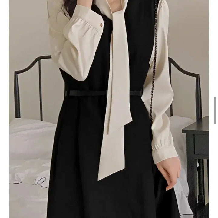 [BUNJANG] Hotping Joan Pleated Layered Bustier Long Dress / 핫핑 조앤 플리츠 레이어드 뷔스티에 롱원피스