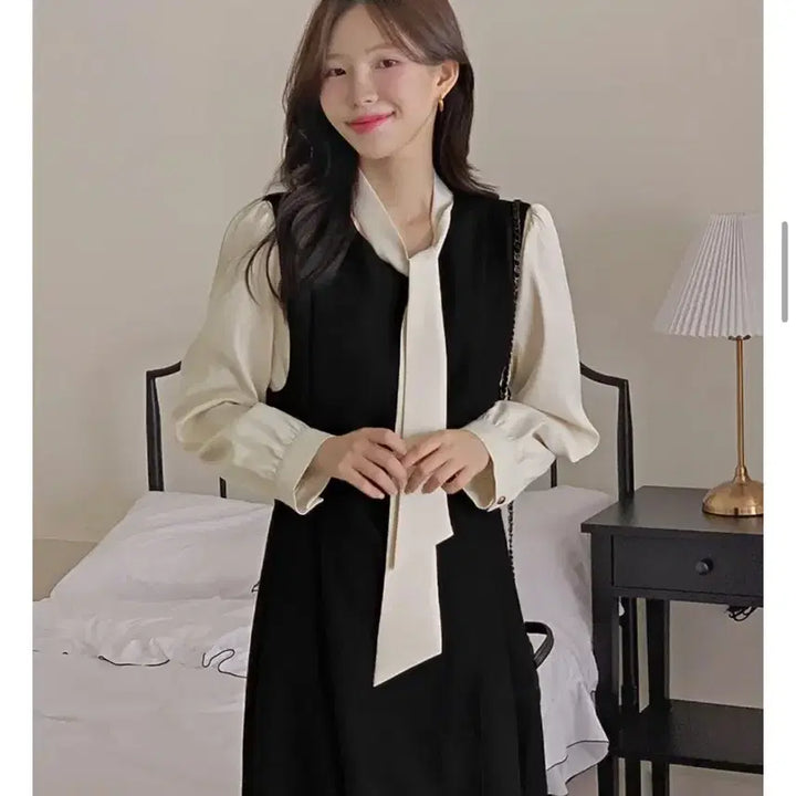 [BUNJANG] Hotping Joan Pleated Layered Bustier Long Dress / 핫핑 조앤 플리츠 레이어드 뷔스티에 롱원피스