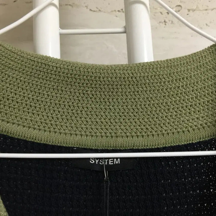 [BUNJANG] System Homme 22 Collar Knit Navy / (새상품) SYSTEM 시스템 옴므 22 카라 니트 105