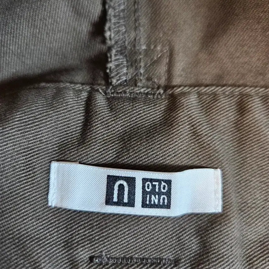 [BUNJANG] Uniqlo U Belted Wide Tucked Pants Olive 70 / 유니클로 U 벨티드 턱 와이드 팬츠 올리브 70