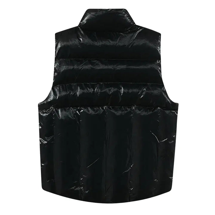 [BUNJANG] Irony Pornos Essential Quilted Glossy Duffel Padded Vest (Black/L) / [아이러니 포르노] 에센셜 퀄팅 글로시 더플 패딩 베스트 (블랙/L)
