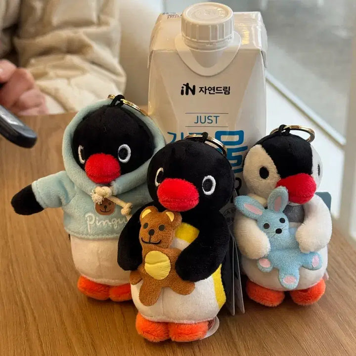 [BUNJANG] Pingu Penguin Plush Keyring / 핑구 펭구 펭귄 봉제인형 키링 새상품