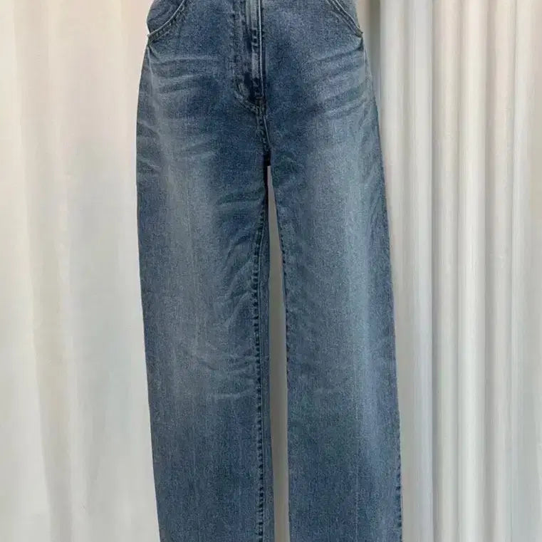 [BUNJANG] SYSTEM JEANS Light Wash Straight Leg Denim Pants / 한섬 SYSTEM JEANS 연청 스트레이트 데님 팬츠 새옷급