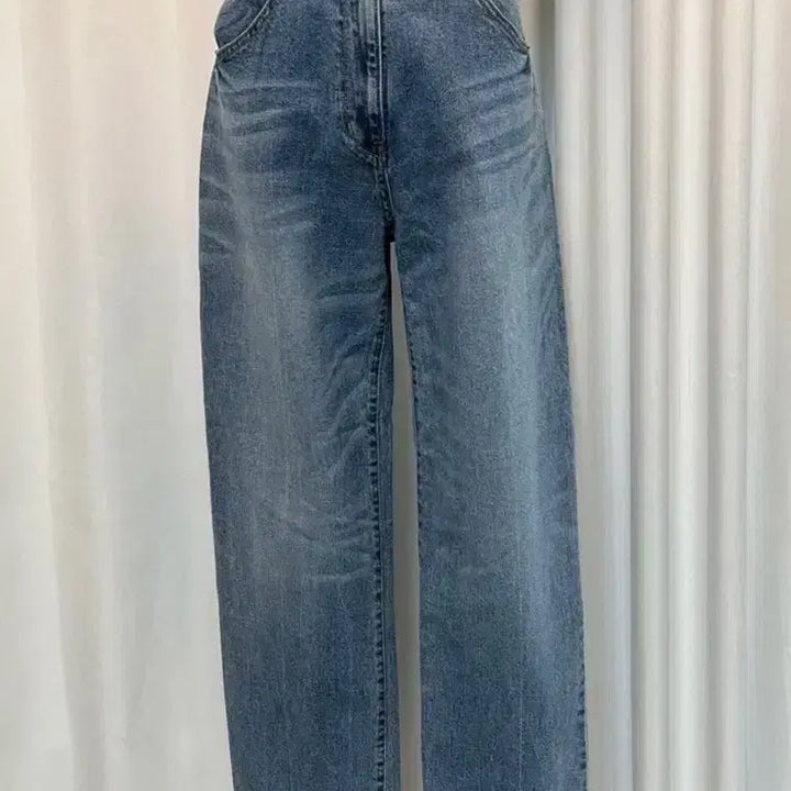 [BUNJANG] SYSTEM JEANS Light Wash Straight Leg Denim Pants / 한섬 SYSTEM JEANS 연청 스트레이트 데님 팬츠 새옷급