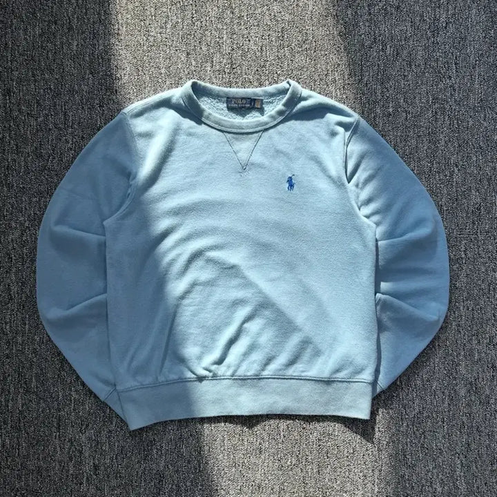 [BUNJANG] Polo Ralph Lauren Sky Blue Sweatshirt / 폴로 랄프로렌 스카이 블루 맨투맨