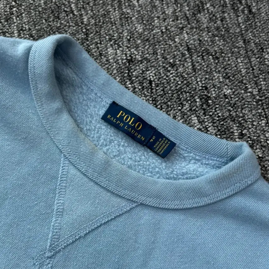 [BUNJANG] Polo Ralph Lauren Sky Blue Sweatshirt / 폴로 랄프로렌 스카이 블루 맨투맨