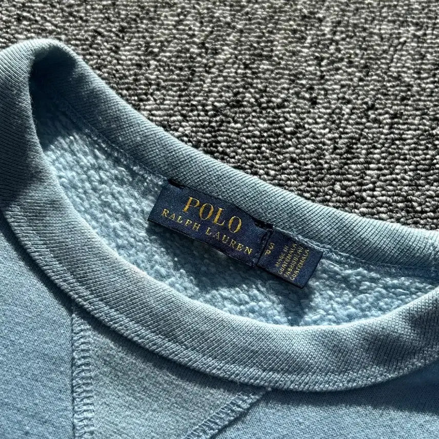 [BUNJANG] Polo Ralph Lauren Sky Blue Sweatshirt / 폴로 랄프로렌 스카이 블루 맨투맨