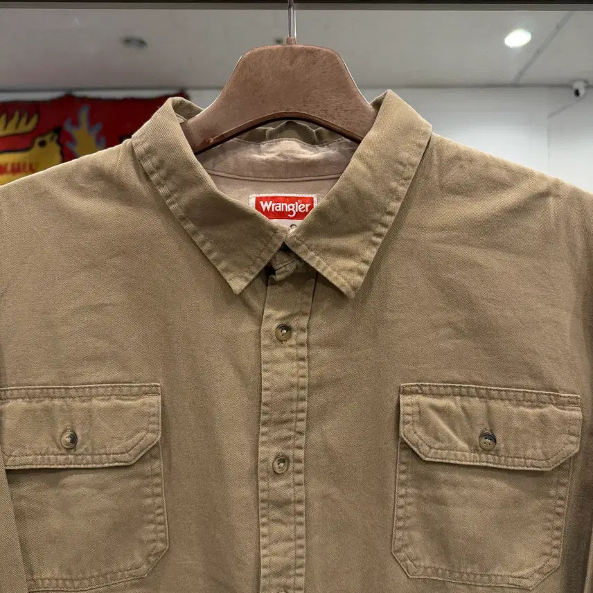 [BUNJANG] Wrangler Two-Pocket Work Shirt / Wrangler 랭글러 투포켓 워크 셔츠
