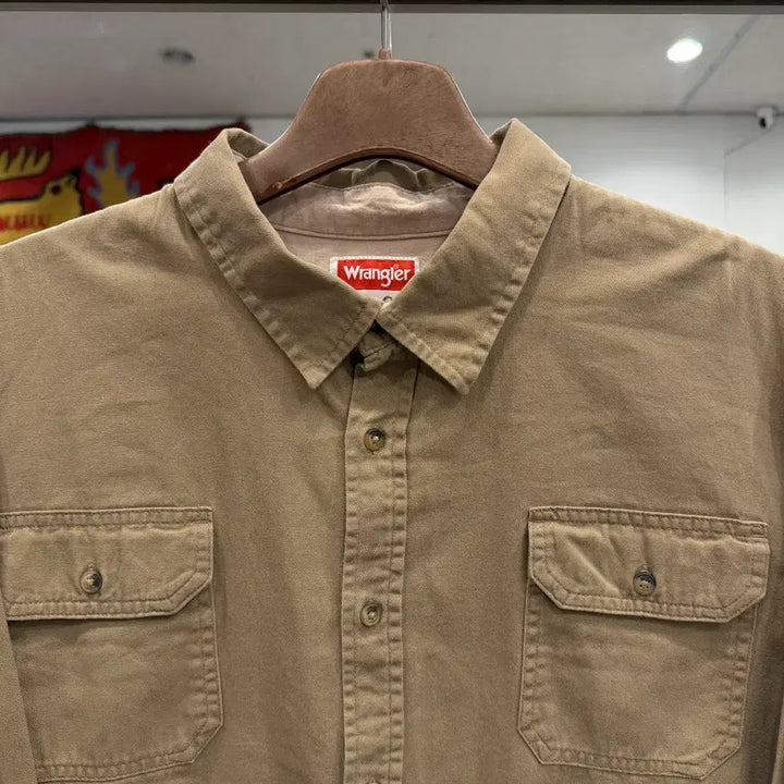 [BUNJANG] Wrangler Two-Pocket Work Shirt / Wrangler 랭글러 투포켓 워크 셔츠