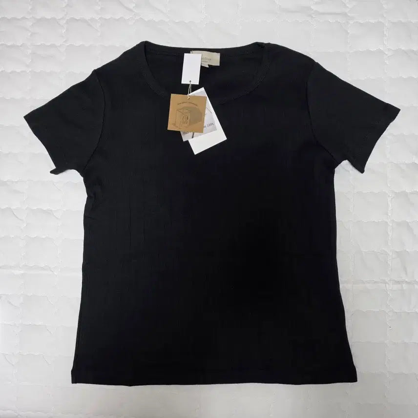 [BUNJANG] Celebshop Edition 26SS Combed Cotton Pointelle T-shirt - Black (New) / 셀렙샵에디션 26SS 콤드코튼 포인텔 티셔츠 블랙 (새상품)