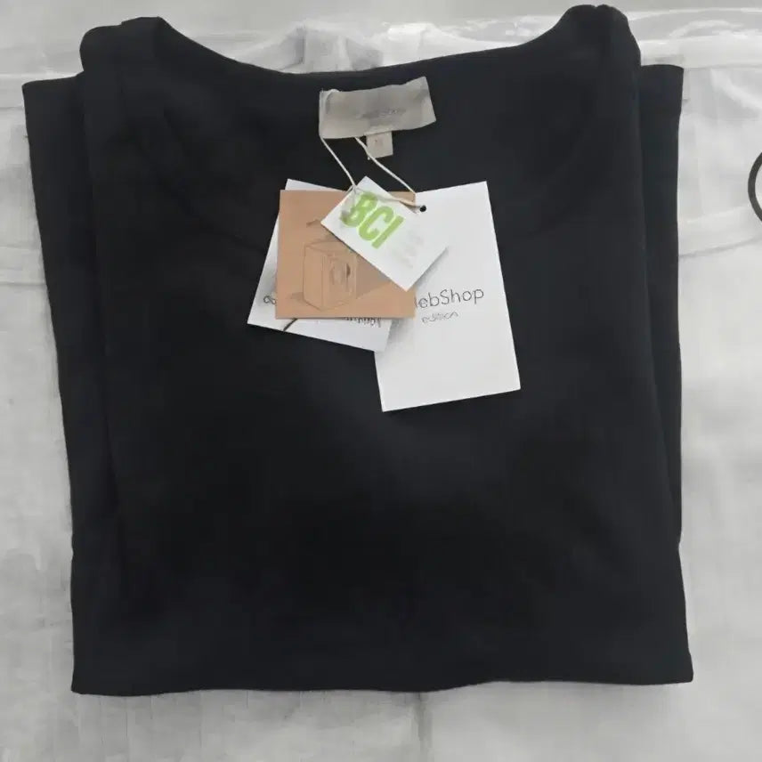 [BUNJANG] Celebshop Edition 26SS Combed Cotton Pointelle T-shirt - Black (New) / 셀렙샵에디션 26SS 콤드코튼 포인텔 티셔츠 블랙 (새상품)