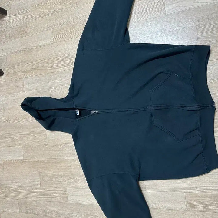 [BUNJANG] Russell 90s Hoodie Zip-up Black / [XXL]90s 러셀 후드집업 블랙